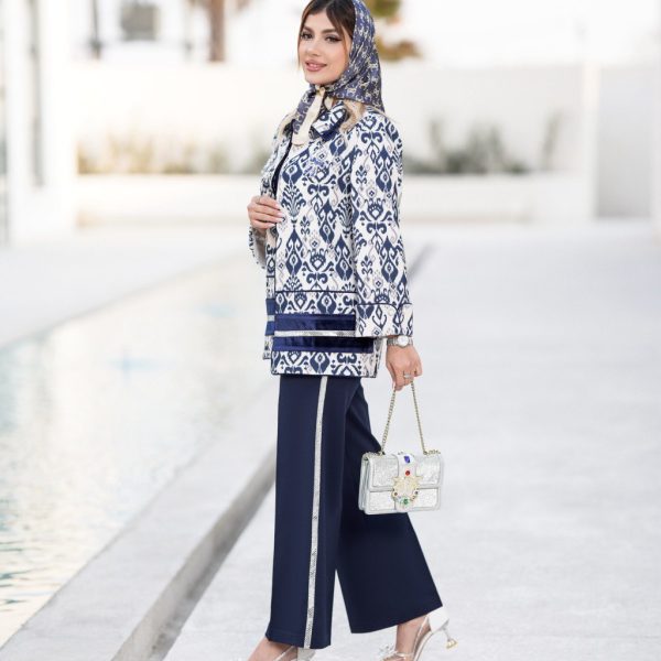 آنیسا سرمه ای - کت و شلوار