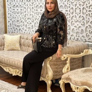 شلوار کرپ کنزو از بالا گشاد