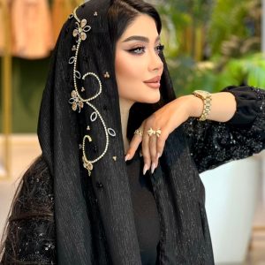 هانیا سلطنتی _شال مشکی