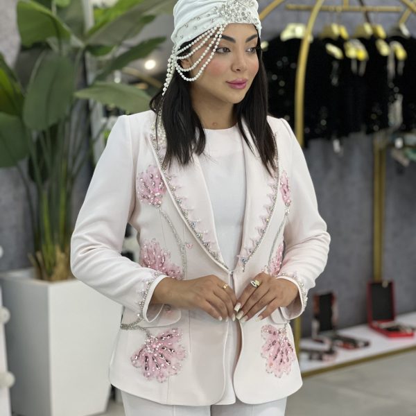 شکوفه - کت و شلوار سفید