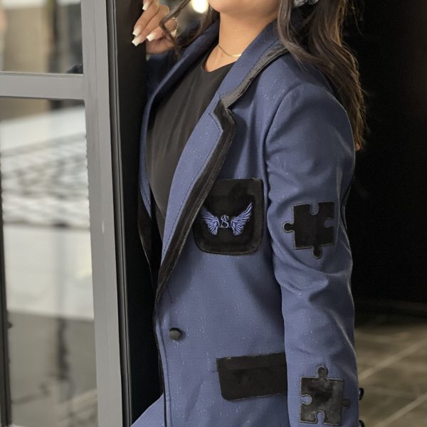 نیو پازل - کت و شلوار سرمه ای